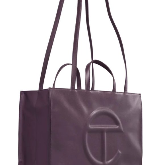 Telfar Large Shopping Bag - Eggplant - Picture 2 of 3